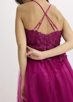 Abendkleid aus zartem Tüll mit Spitze