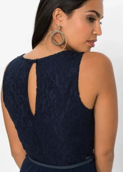 Abend-Maxikleid mit Gürtel (2-tlg.Set)