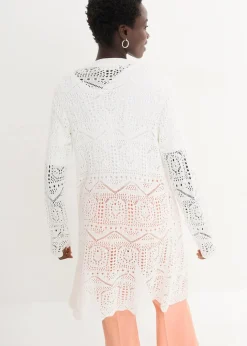 Ajour Longstrickjacke