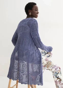 Ajour Longstrickjacke