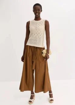 Ajour Stricktop mit metallisierenden Fasern