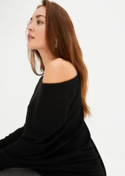 Asymmetrischer Oversize-Pullover