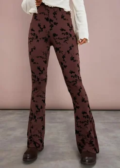 Ausgestellte Leggings aus softer Viskose