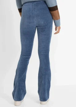 Ausgestellte Leggings in Cordoptik