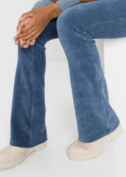 Ausgestellte Leggings in Cordoptik