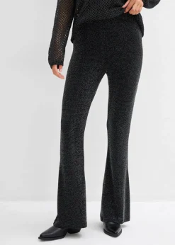 Ausgestellte Leggings mit Glitzer