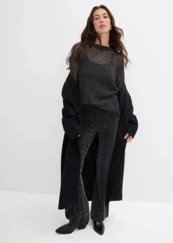 Ausgestellte Leggings mit Glitzer