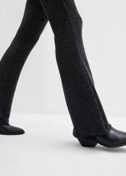 Ausgestellte Leggings mit Glitzer