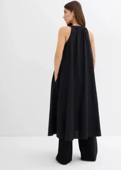 Ausgestelltes Midikleid aus Viskose-Mix