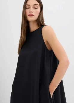 Ausgestelltes Midikleid aus Viskose-Mix