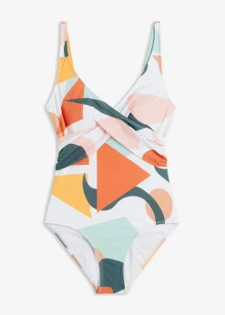 Badeanzug in Wickel-Optik