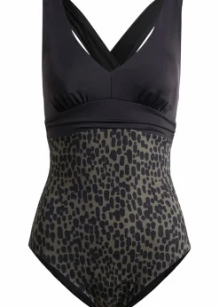 Badeanzug mit überkreuzten Trägern