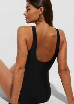 Badeanzug mit platziertem Druck