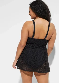 Badekleid mit Spitze