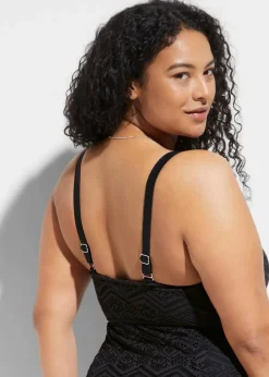 Badekleid mit Spitze