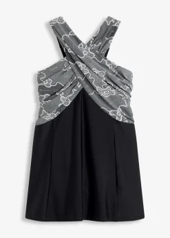 Badekleid mit Wickel-Optik