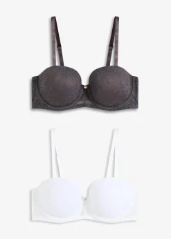 Balconette-BH mit zarter Spitze (2er Pack)