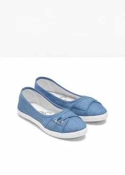 Ballerinas aus Baumwoll-Canvas