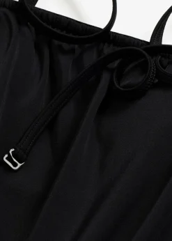 Bandeau-Badeanzug mit abnehmbaren Trägern