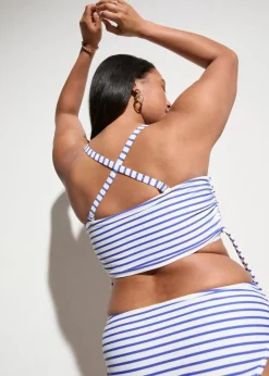 Bandeau-Bikini mit abnehmbaren Trägern (2-tlg.Set)