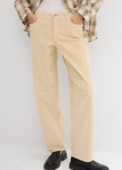 Barrel-Cordhose Mid Waist