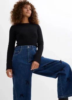 Barrel-Jeans High Waist, Bequembund