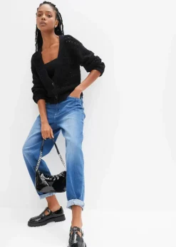 Barrel-Jeans, High Waist, Bio-Baumwolle