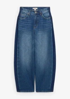 Barrel-Jeans High Waist, cropped