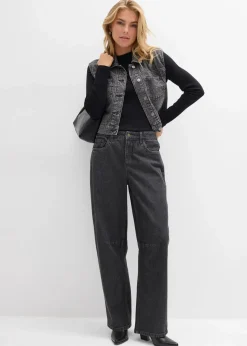 Barrel-Jeans Mid Waist