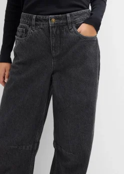 Barrel-Jeans Mid Waist