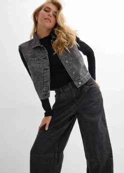 Barrel-Jeans Mid Waist