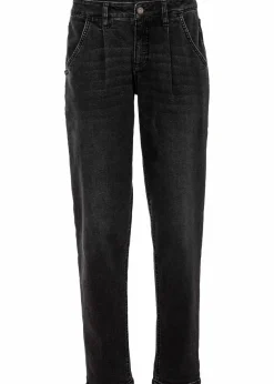 Barrel-Jeans, Mid Waist, Stretch