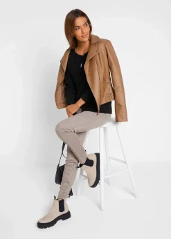 Basic Feinstrickjacke mit recycelter Baumwolle