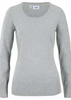 Basic Pullover mit recycelter Baumwolle