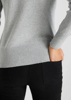 Basic Pullover mit recycelter Baumwolle