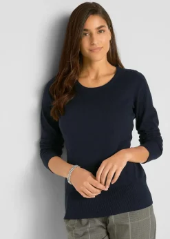 Basic Pullover mit recycelter Baumwolle