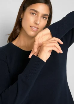 Basic Pullover mit recycelter Baumwolle