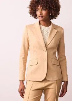 Baumwoll Jersey-Blazer