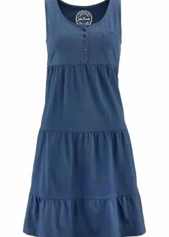 Baumwoll Jerseykleid, kurz