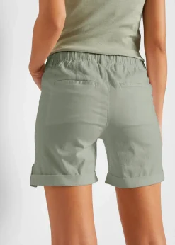 Baumwoll-Bermuda mit Gummibund