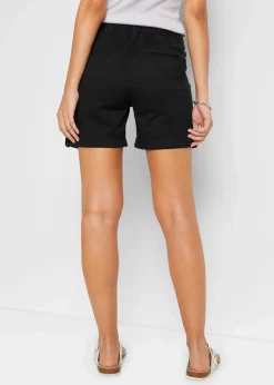 Baumwoll-Bermuda mit Gummibund