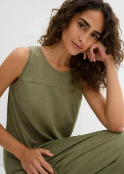 Baumwoll-Jerseykleid mit Taschen