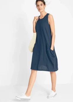 Baumwoll-Jerseykleid mit Taschen