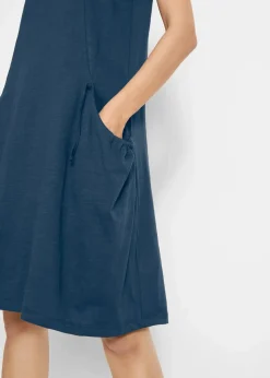 Baumwoll-Jerseykleid mit Taschen