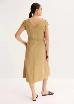 Baumwoll-Popeline Kleid mit variablem Zugband