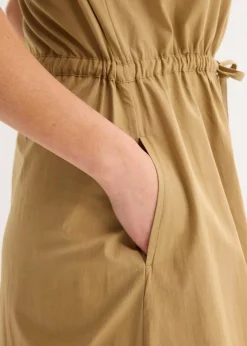 Baumwoll-Popeline Kleid mit variablem Zugband