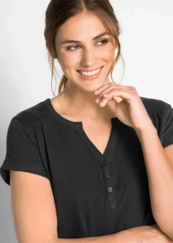 Baumwoll-Shirt, Kurzarm