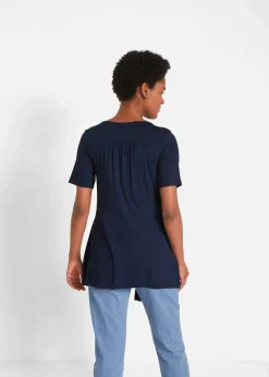 Bedrucktes 2in1 Shirt mit Rundhals