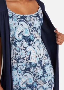 Bedrucktes 2in1 Shirt mit Rundhals