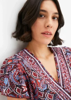 Bedrucktes Jersey-Maxikleid